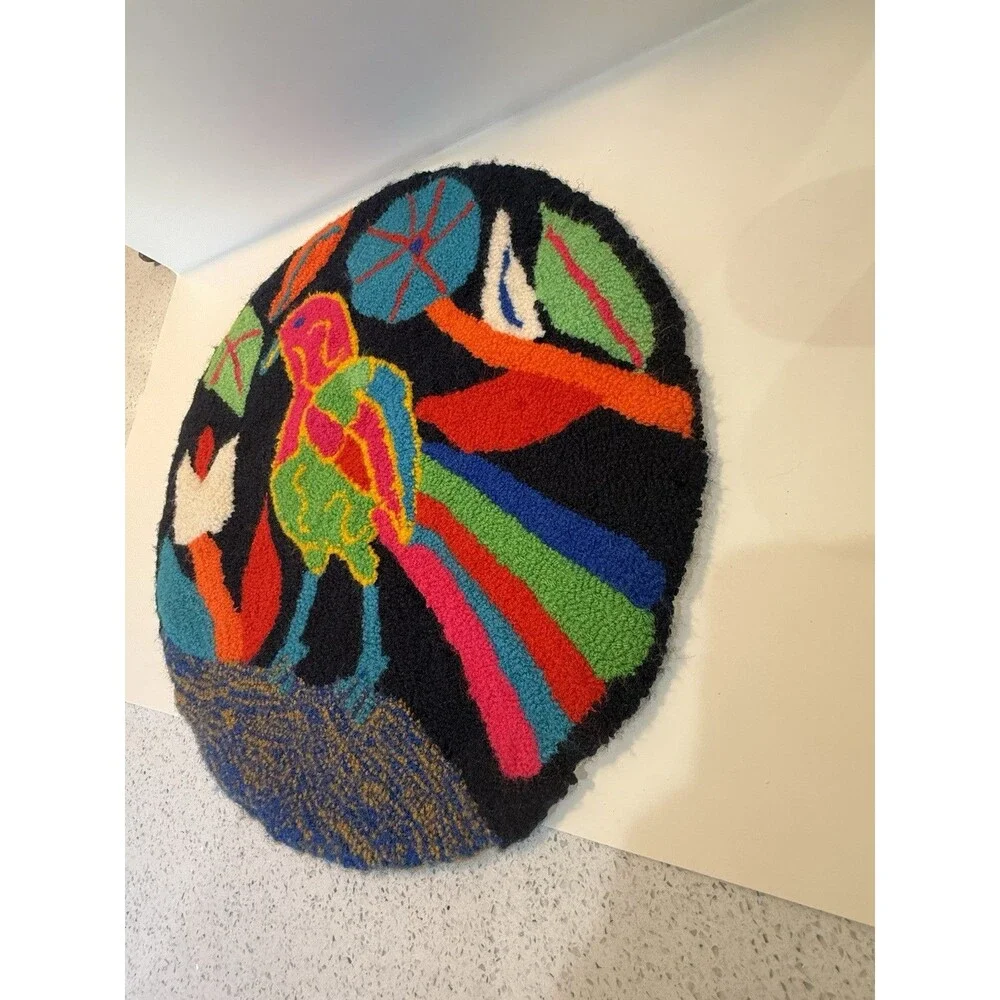 Vtg Venezuela Bird Handmade Colorful 15
